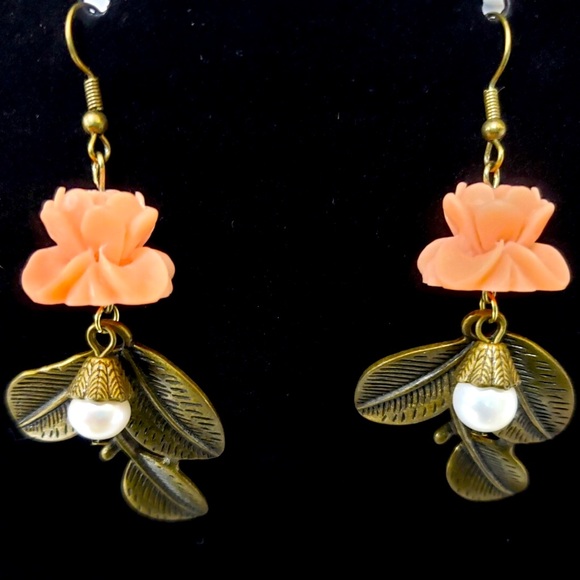Precious Petal to the Metal Handcrafted Earrings - Picture 1 of 1